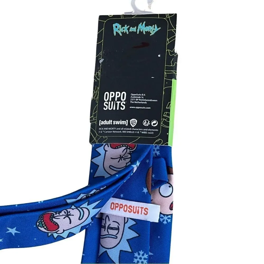 Rick and Morty Outer Space Adult Swim Opposuits Mens Neck Tie NWT